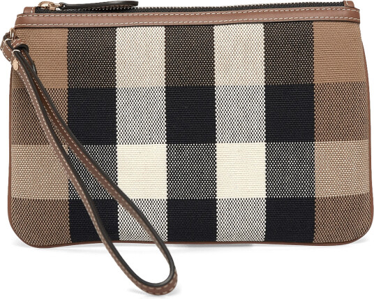 Burberry New Peyton Clutch Brown ONE SIZE Burberry New Peyton Clutch Brown ONE SIZE