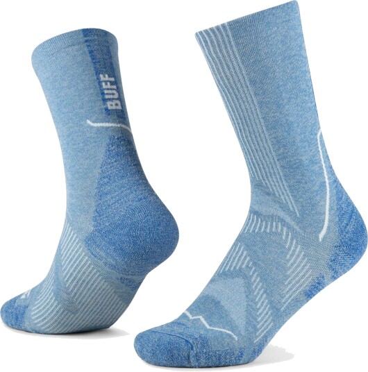 Buff Dryflx Crew Socks Washed Blue XL
