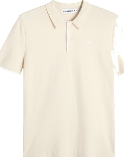 J. Lindeberg Matheo Knit Golf Polo Cream S