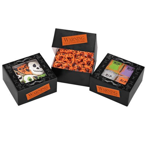Gaveesker Til Halloween Warning 7,5x16x16cm Pk/3 Gaveesker Til Halloween Warning 7,5x16x16cm Pk/3