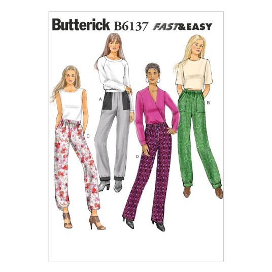 Butterick 6137- Bukser E5 (14-16-18-20-22)