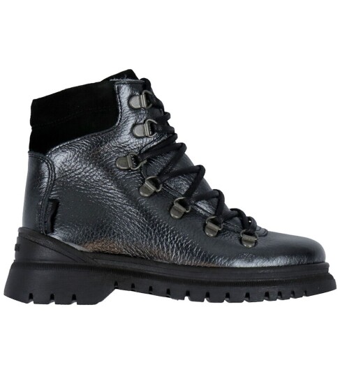 ANGULUS Boots - Flat - With Lace And Zip - Silver - 34 ANGULUS Boots - Flat - With Lace And Zip - Silver - 34