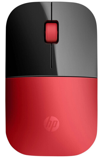 HP Z3700 Trådløs Mus 2.4 GHz Rød for Kontorbruk HP Z3700 Trådløs Mus 2.4 GHz Rød for Kontorbruk
