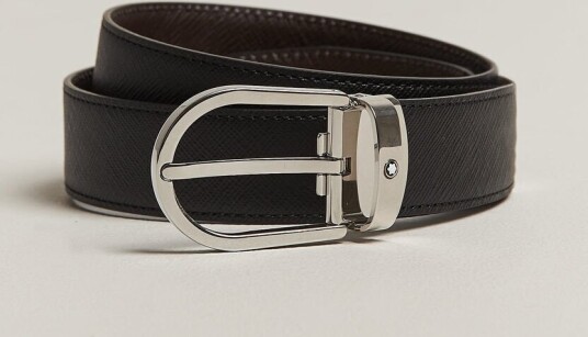 Montblanc Sartoial Horseshoe 30mm Reversible Belt Black/Brown