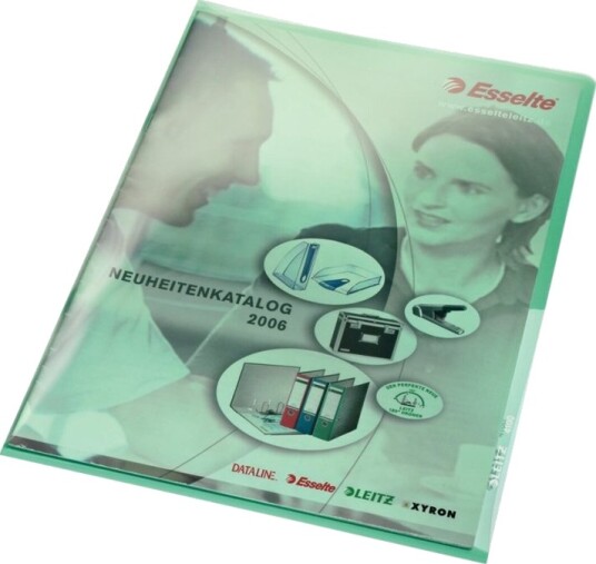 Leitz Premium L Formet Mappe For A4 210 X 297 Mm Kapasitet: 40 Ark Transparent Grønn Leitz Premium L Formet Mappe For A4 210 X 297 Mm Kapasitet: 40 Ark Transparent Grønn