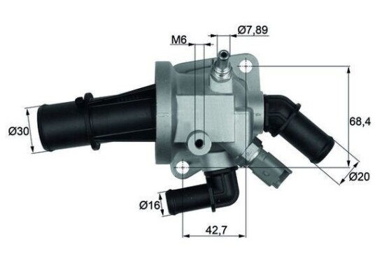 Termostat MAHLE ORIGINAL TI 164 88