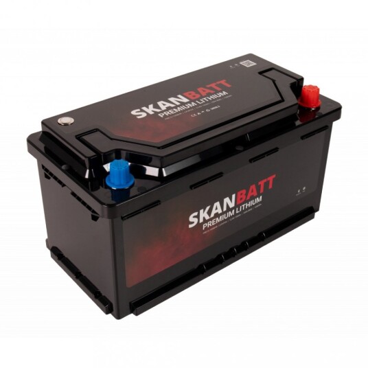 SKANBATT Premium Lithium - 12V 100Ah 100A BMS - 359x178x188mm - Bluetooth - Heat - 8 Års garanti - Bobil SKANBATT Premium Lithium - 12V 100Ah 100A BMS - 359x178x188mm - Bluetooth - Heat - 8 Års garanti - Bobil