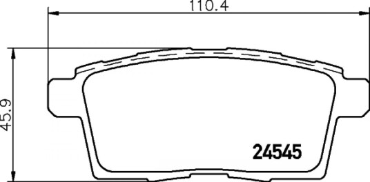 Bremseklosser HELLA 8DB 355 013 261