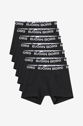 Björn Borg Boksershorts Cotton Stretch Boxer 7 pakning Svart