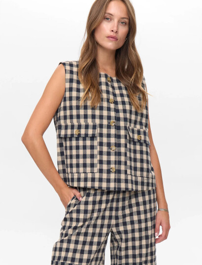 Nümph Nuchikka Waistcoat Navy 40