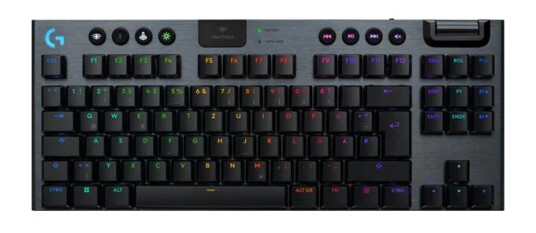 Logitech G915 X LIGHTSPEED TKL - Clicky - 80 % TKL - Gamingtastatur - Tysk - Svart