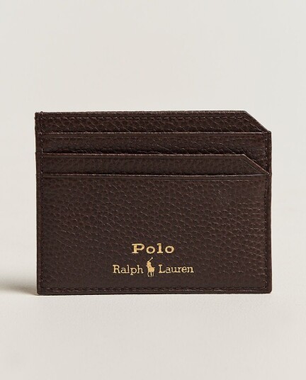 Polo Ralph Lauren Pebble Leather Card Case Dark Brown Polo Ralph Lauren Pebble Leather Card Case Dark Brown