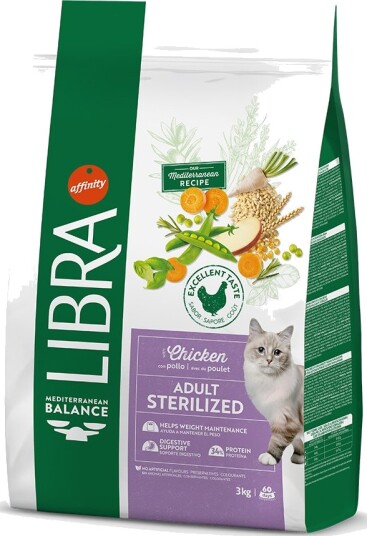 Affinity Libra Tørrfôr Adult Sterilized Kylling 3 kg