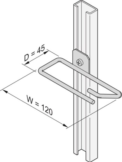 Schroff Kabeløyer F.C Rail 45X120mm 4X 20118339 20118339