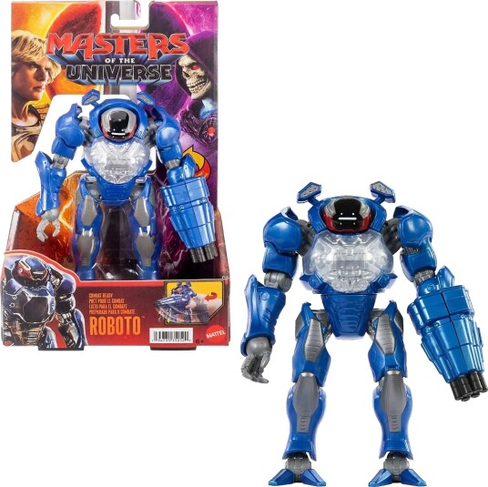 Motu Combat Ready Roboto Figure Toy 5.5 Inch Twist & Release Quick Draw Blue ONE SIZE