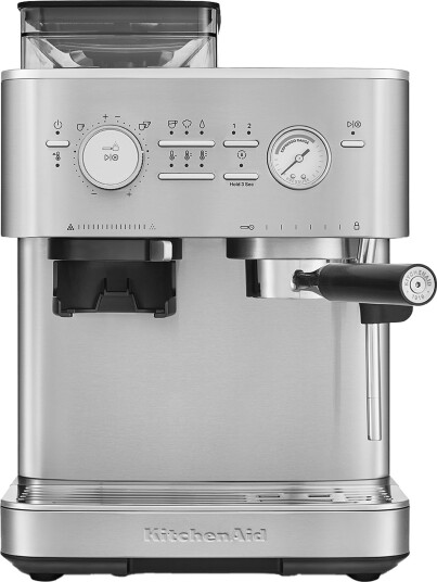 KitchenAid Halvautomatisk Espressomaskin med Kaffekvern i Rustfritt Stål 5KES6551