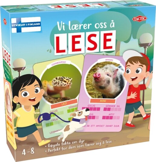 Tactic Vi Lærer Å Lese Barnespill med Bildekort for 4-8 År Tactic Vi Lærer Å Lese Barnespill med Bildekort for 4-8 År