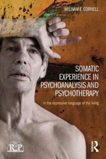 Somatic Experience In Psychoanalysis And Psychotherapy Av William F Cornell