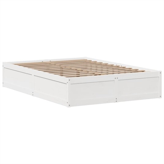 Sengeramme uten madrass hvit 140x200 cm heltre furu 8721158622822