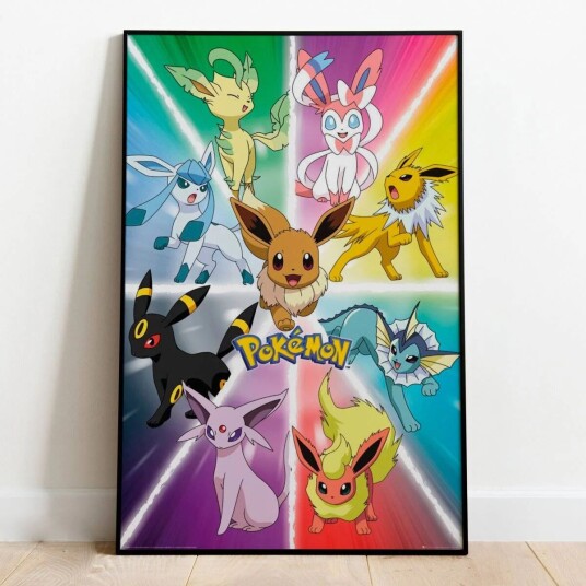 Pokemon Plakat Eevee Evolution - 91,5 x 61 cm