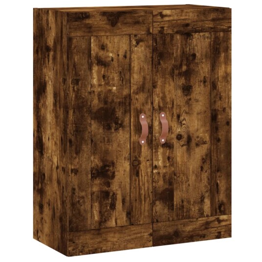 vidaXL Highboard røkt eik 69,5x34x180 cm konstruert tre 8720845490201