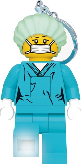 Lego Minifigures Medical Professional Nøkkelring Med LED-Lys