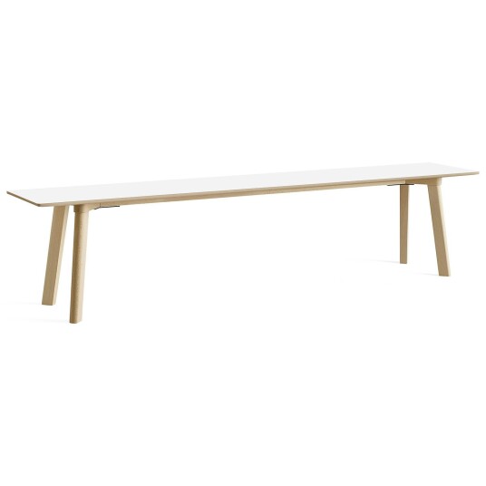 Hay CPH Deux 215 2.0 Benk 200 cm Pearl White / Ubehandlet Bøk