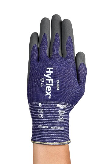 Ansell HyFlex 11 561 Skjærebestandige hansker nitrilgummi 9 Klær
