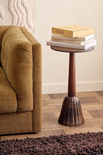 Ellos Home Sidebord Tassel Ø35 cm Brun