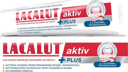 Lacalut Aktiv PLUS Tannkrem mot periodontitt 75 ml