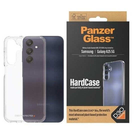 PanzerGlass D3O HardCase Mobildeksel for Samsung Galaxy A25 - Transparant