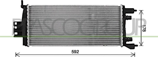 PRASCO RN652R004 Radiator motorkjøling