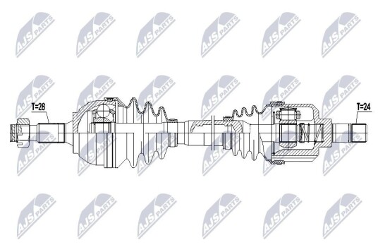 Nty Drivaksel NTY NPW CT 144 Nty Drivaksel NTY NPW CT 144
