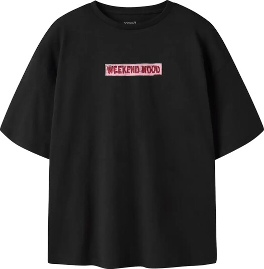 Name It Nkfltom Ss Rlx Top Black 158 164