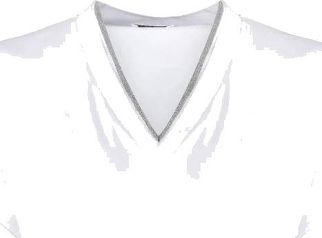 Brunello Cucinelli Dame Topper Hvit S,