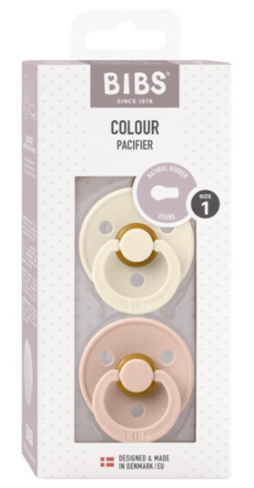 Bibs 2 Pack Latex Smokker Ivory/blush