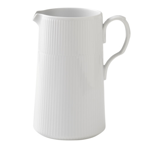 Royal Copenhagen White Fluted kanne med hank 1,5 l