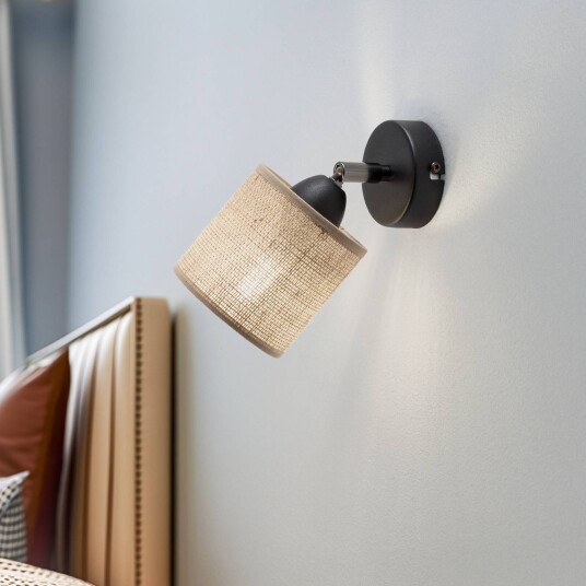 Luminex Vegglampe Adeline jute 1 lyskilde