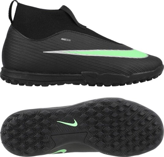 Nike Mercurial Superfly 11 Academy Tf Shadow   Svart/illusion Green Barn   Turf (Tf) størrelse 38½