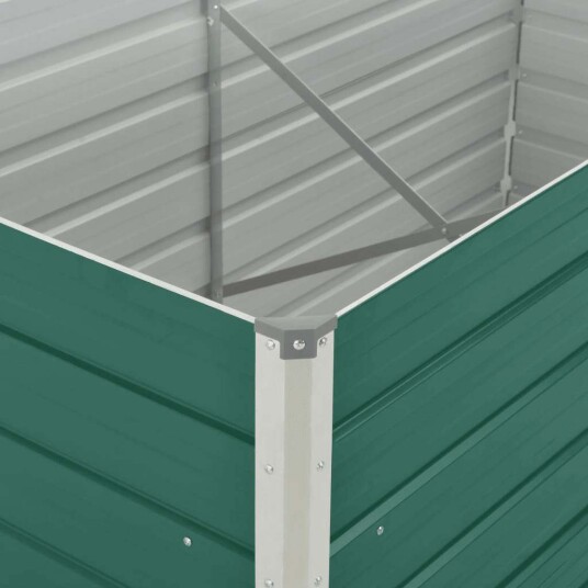 vidaXL Forhøyet hagebed 160x80x77 cm galvanisert stål grønn vidaXL Forhøyet hagebed 160x80x77 cm galvanisert stål grønn