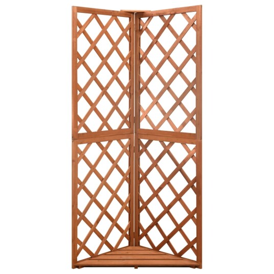 vidaXL Hjørneespalier 50x50x145 cm heltre gran