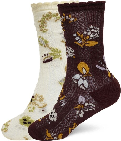 Becksöndergaard Fiora Cotta Sock 2 Pack   Cream   37 39