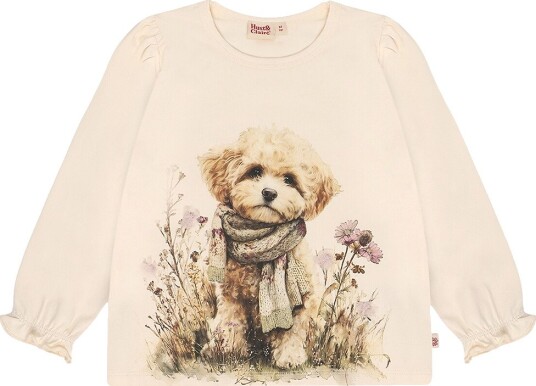 Hust and Claire Genser - HcAlma - Dog - Off White - Hust and Claire - 2 år (92) - Genser Beige Hvit