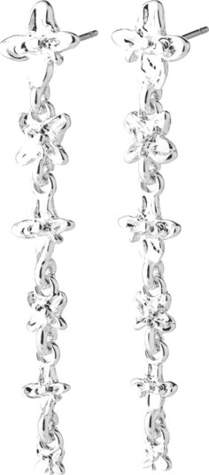 Pilgrim Trace Earrings Silver Plated SILVER PLATED One Size