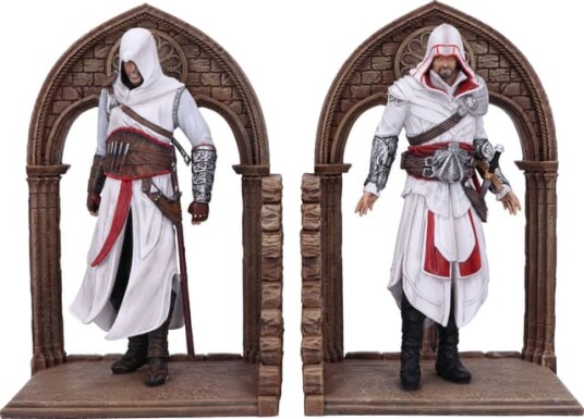 Nemesis Now Assassins Creed bokstøtte Altair og Ezio Nemesis Now Assassins Creed bokstøtte Altair og Ezio