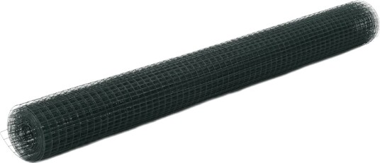 vidaXL Trådgjerde kylling stål med PVC belegg 10x1,5 m grønn