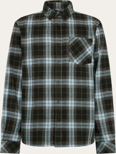 KnowledgeCotton Apparel Dune Regular Check Flannel Shirt Green Check