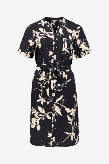 Object Kjole objJacira S/S Shirt Dress Svart
