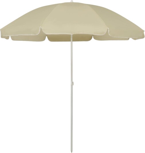 vidaXL Strandparasoll sandgul 240 cm