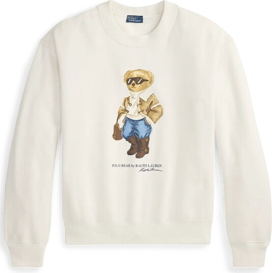 Polo Ralph Lauren Winter Polo Bear Fleece Crewneck - ANTIQUE CREAM - XS